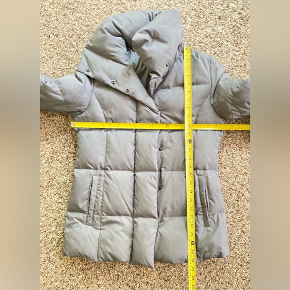 Down Puffer quilted Parka Coat 80% down 20% feather by Ten Tation Women S Gray - Picture 13 of 14